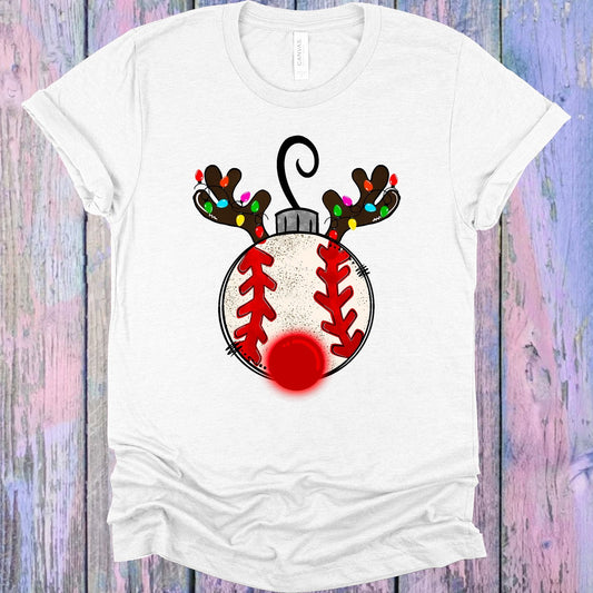Baseball Reindeer Graphic Tee