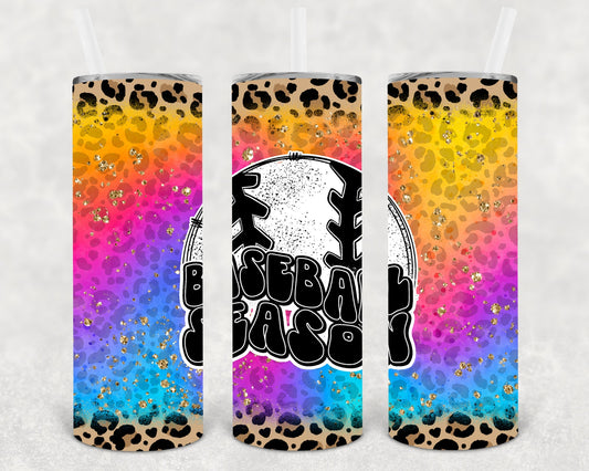 Baseball Season 20 oz Skinny Tumbler