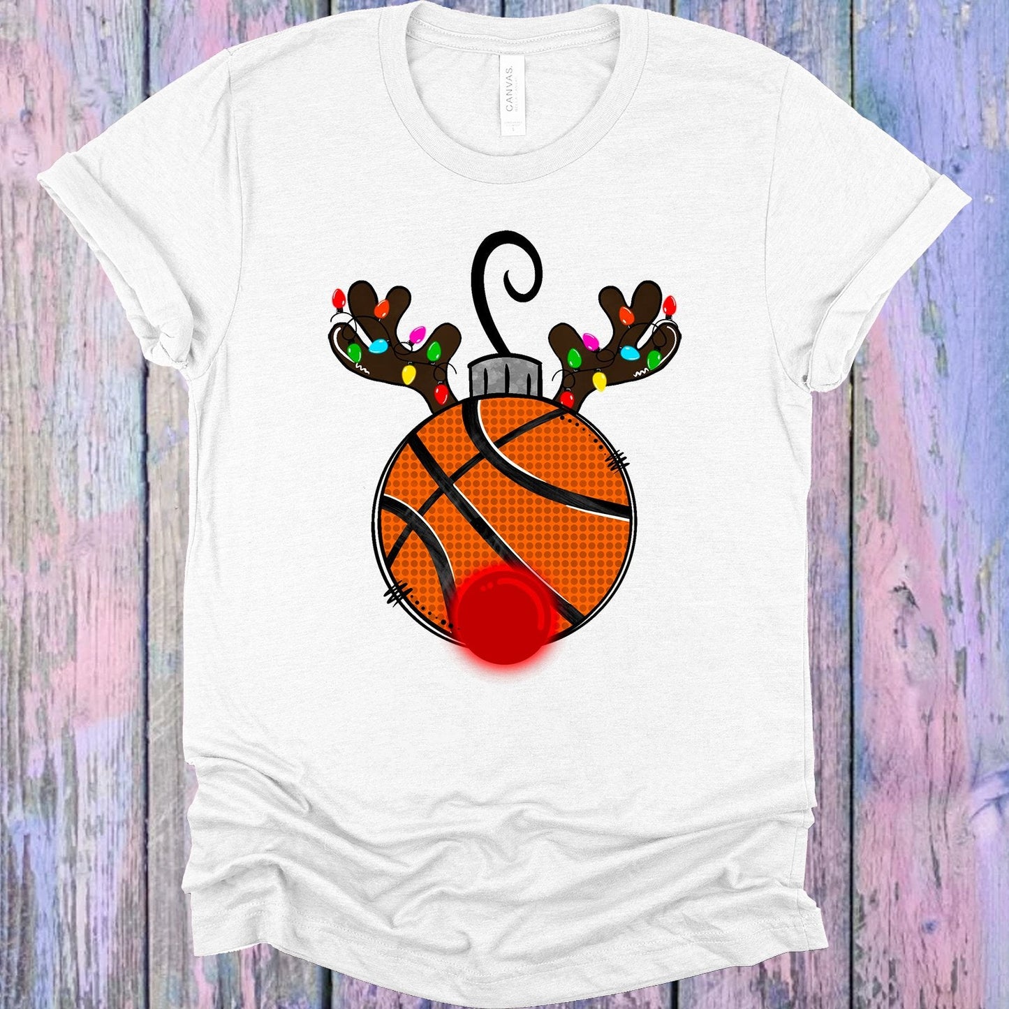 Basketball Reindeer Graphic Tee