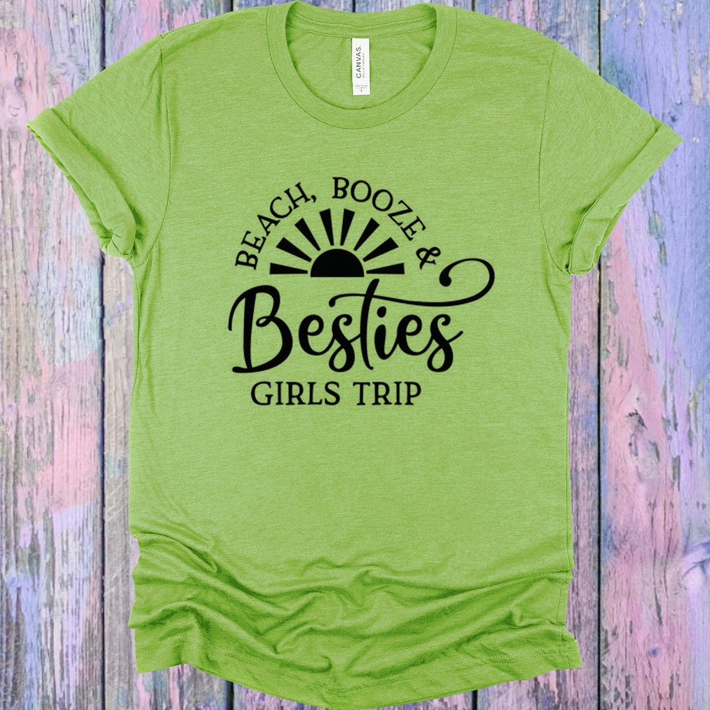 Beach Booze and Besties Graphic Tee