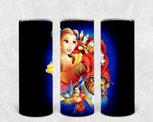 Beauty and the Beast 20 oz Skinny Tumbler