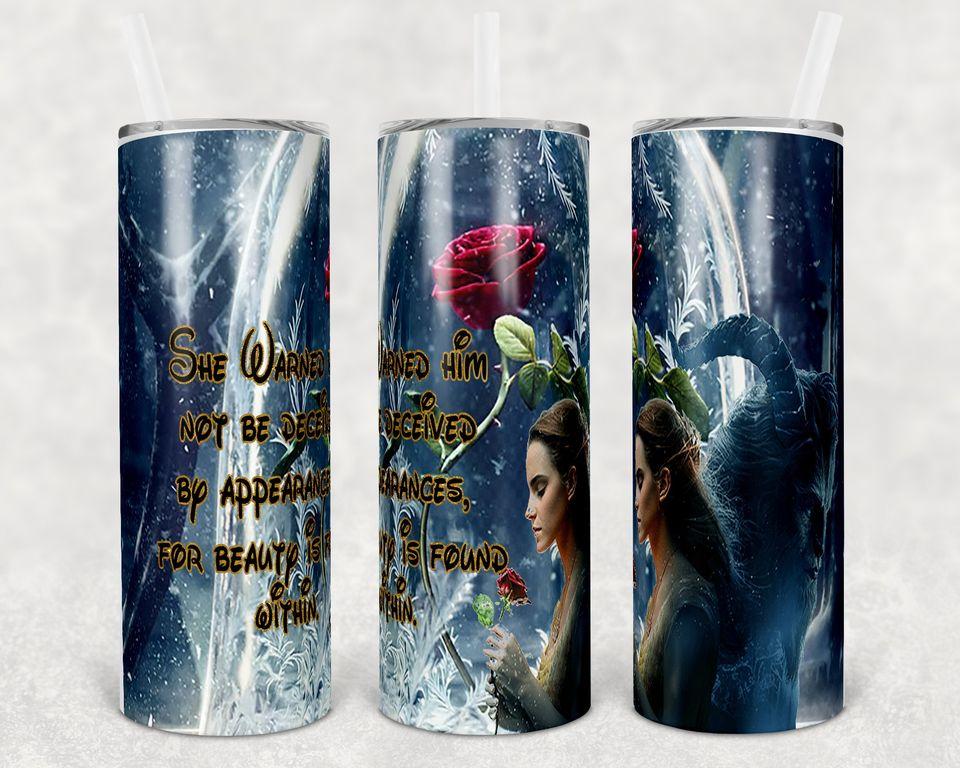 Beauty is Found Within 20 oz Skinny Tumbler