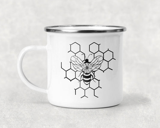 Bee and Honeycomb Mug