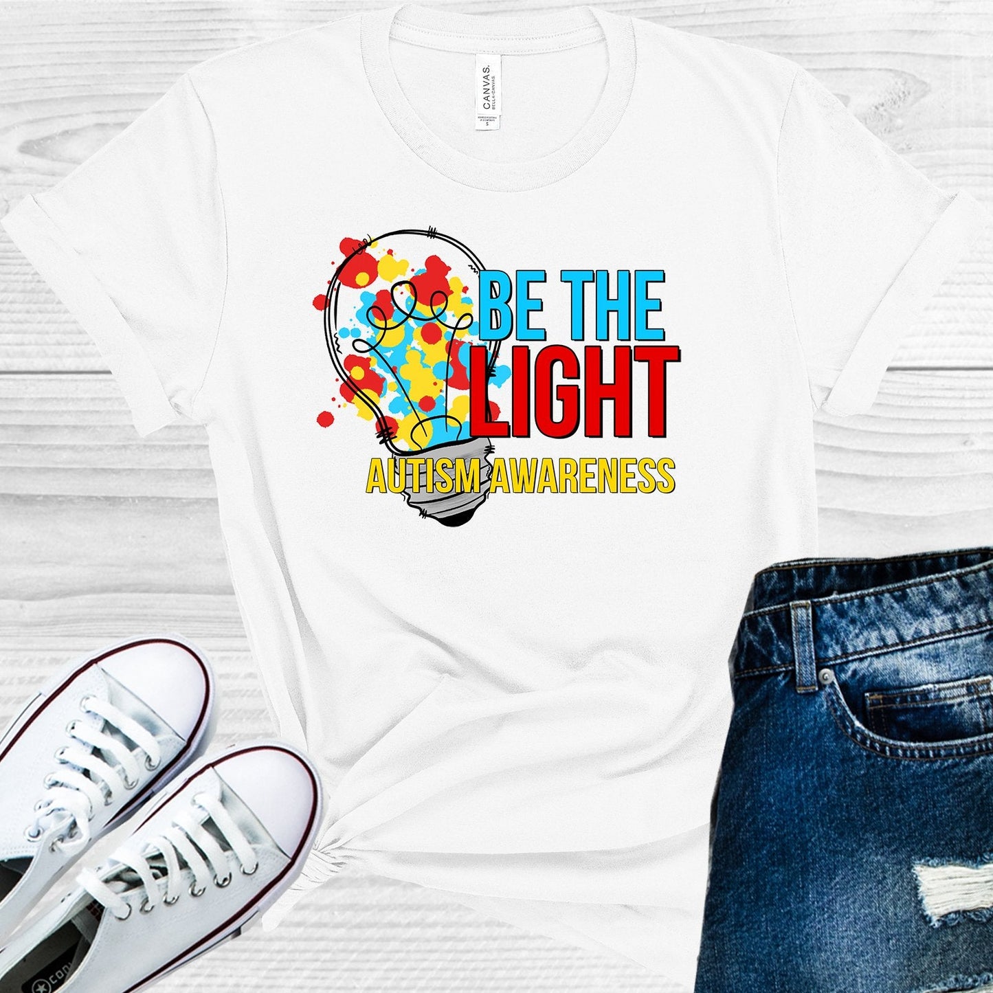 Be the Light Autism Awareness Graphic Tee