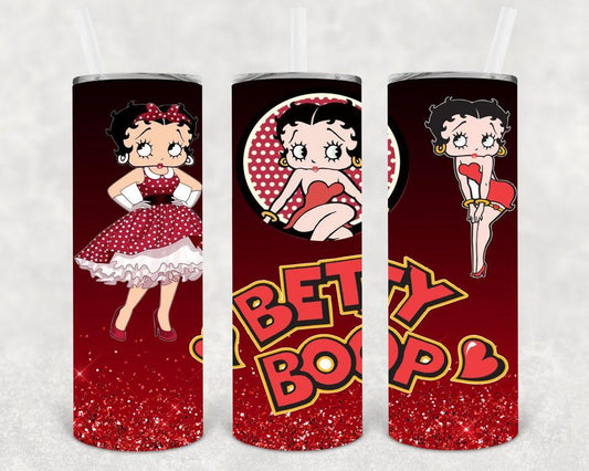 Betty Boop 20 oz Skinny Tumbler