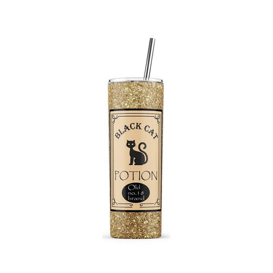 Black Cat Potion 20 oz Skinny Tumbler