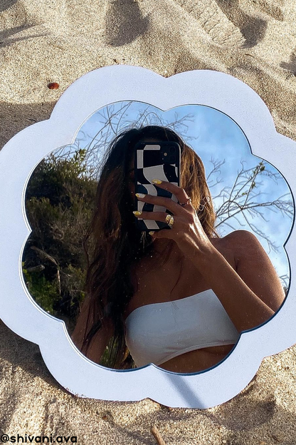 Black Wavy Checkered iPhone Case