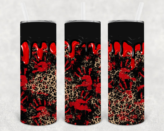 Bloody Hands 20 oz Skinny Tumbler