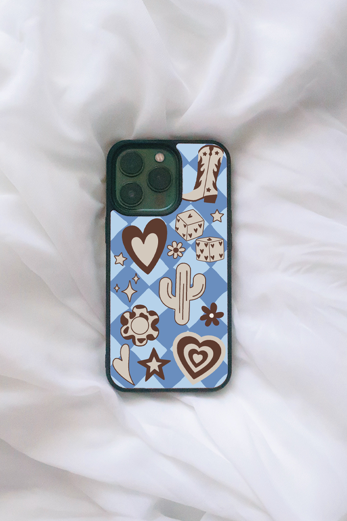 Blue Bronco iPhone Case