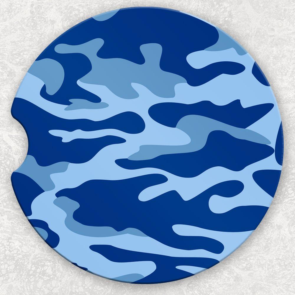 Car Coaster Set - Blue Camo