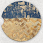 Car Coaster Set - Blue and Gold
