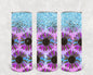 Blue and Purple Leopard Sunflowers 20 oz Skinny Tumbler