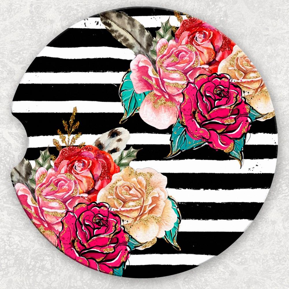Car Coaster Set - Boho Floral