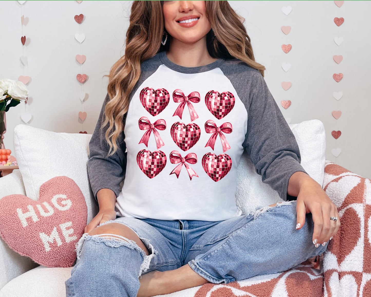 Bows & Hearts - Raglan Tee