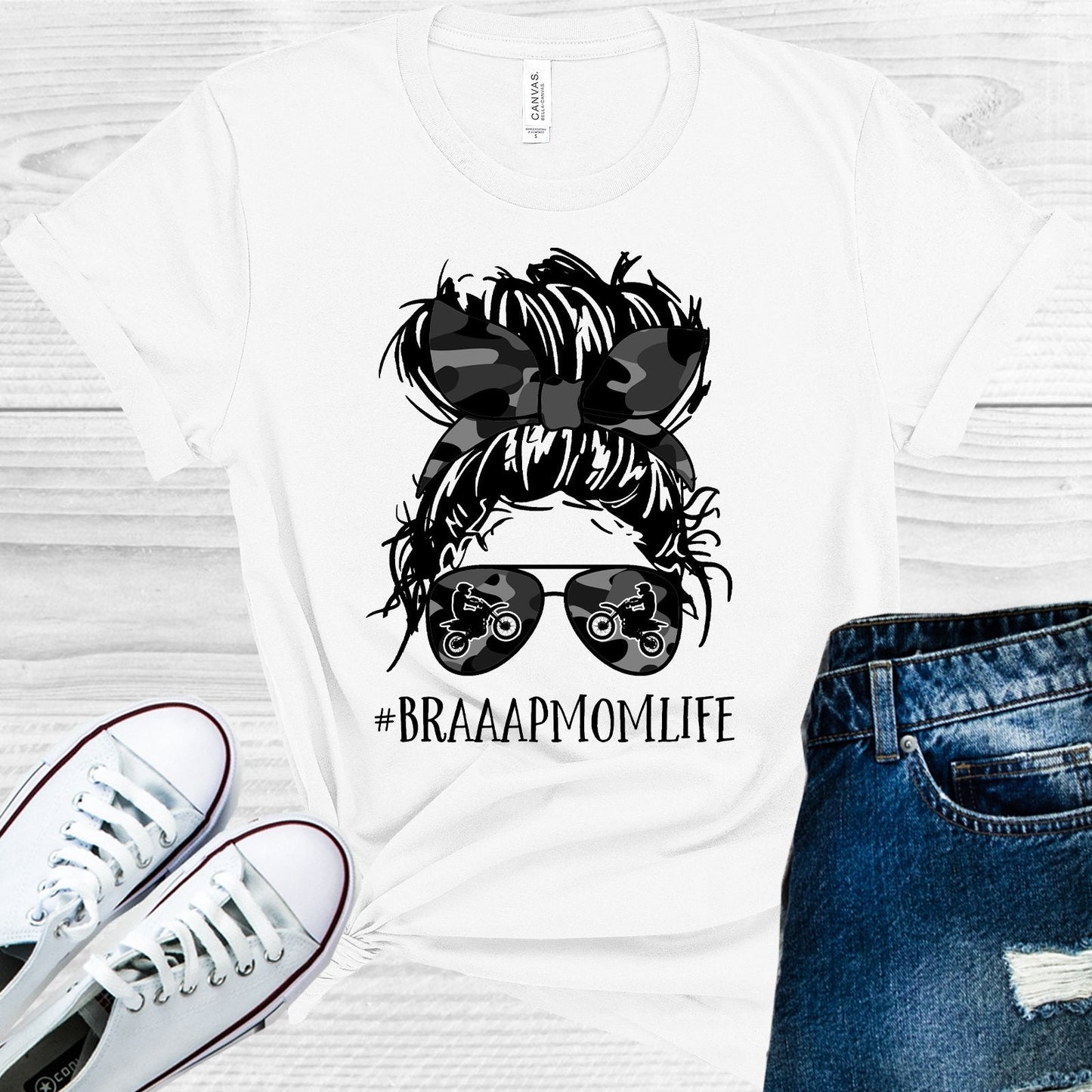 Braaap Mom Life #braaapmomlife Graphic Tee
