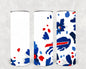 Buffalo Bills Floral 20 oz Skinny Tumbler