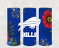 Buffalo Bills Floral 20 oz Skinny Tumbler