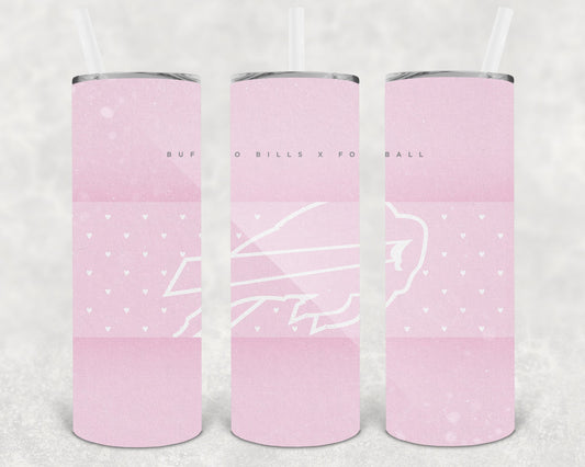 Buffalo Bills Pink 20 oz Skinny Tumbler