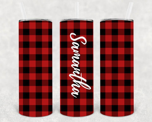 Buffalo Plaid 20 oz Skinny Tumbler