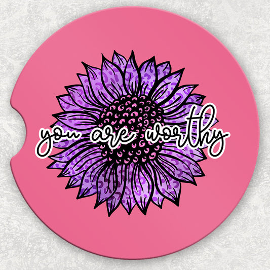 Car Coaster Set - You are Worthy