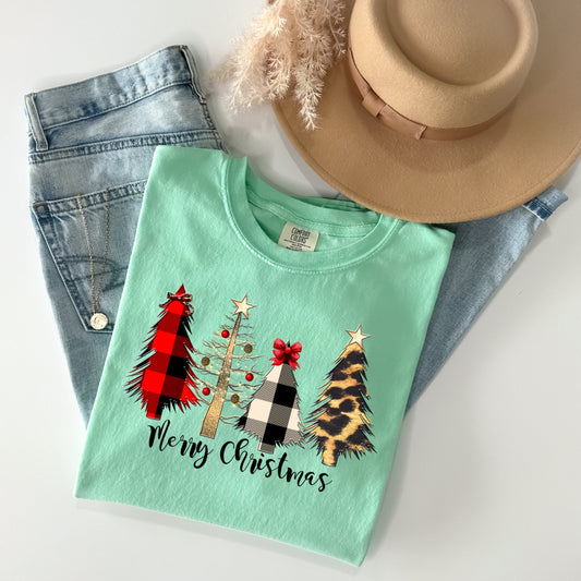 Merry Christmas Wild Trees - Comfort Colors Graphic Tee