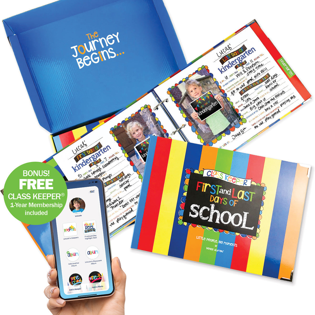 Class Keeper® School Days Memory Book + BONUS App Membership | (2) Styles