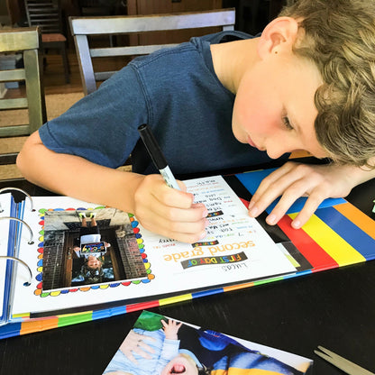 Mom Must-Have School Keepsake Kit | Class Keeper®, Photo Prop Deck & School Stickers | BONUS! App Membership + BONUS! Earn & Learn® Chore Chart Pad | (4) Styles
