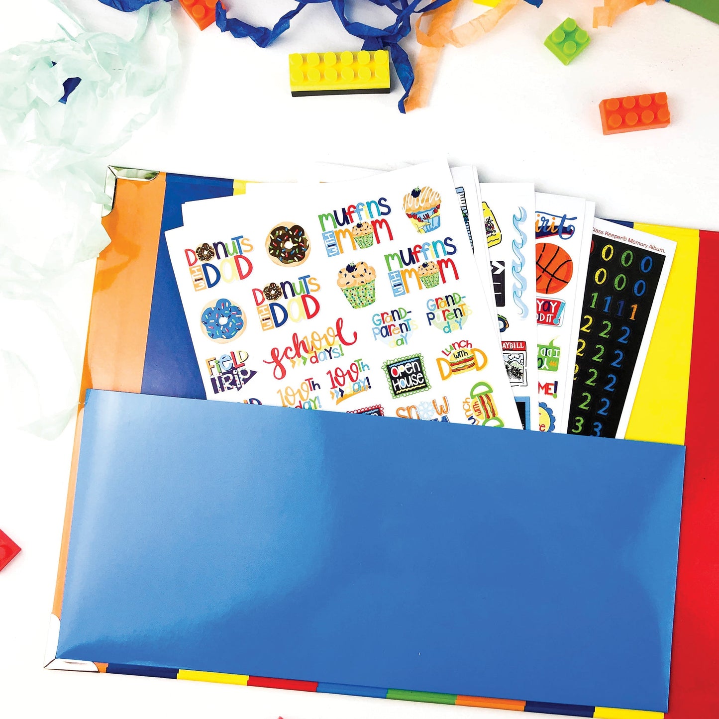 Mom Must-Have School Keepsake Kit | Class Keeper, Photo Prop Deck & School Stickers + BONUS App Membership