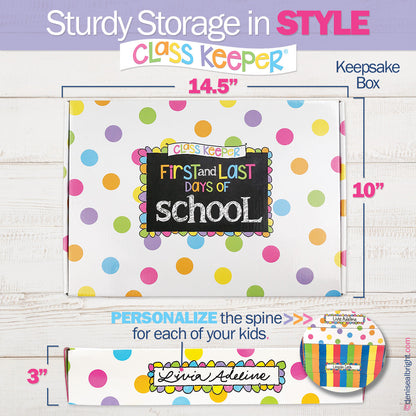 Class Keeper® School Days Memory Book + BONUS App Membership + BONUS Earn & Learn® Chore Chart Pad | (2) Styles