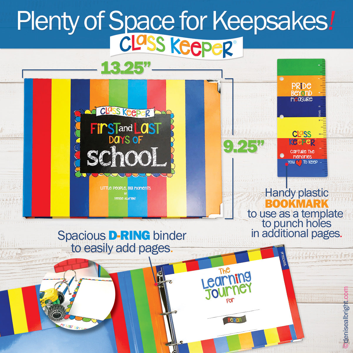 Mom Must-Have School Keepsake Kit | Class Keeper®, Photo Prop Deck & School Stickers | BONUS! App Membership + BONUS! Earn & Learn® Chore Chart Pad | (4) Styles