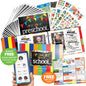 Mom Must-Have School Keepsake Kit | Class Keeper®, Photo Prop Deck & School Stickers | BONUS! App Membership + BONUS! Earn & Learn® Chore Chart Pad | (4) Styles