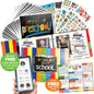 Mom Must-Have School Keepsake Kit | Class Keeper®, Photo Prop Deck & School Stickers | BONUS! App Membership + BONUS! Earn & Learn® Chore Chart Pad | (4) Styles
