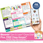 Earn & Learn® Kids Money Management Chore Chart Pad | Dry Erase Savings Tracker for School Age Kids