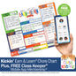 Earn & Learn® Kids Money Management Chore Chart Pad + BONUS App Membership | Dry Erase Savings Tracker for School Age Kids
