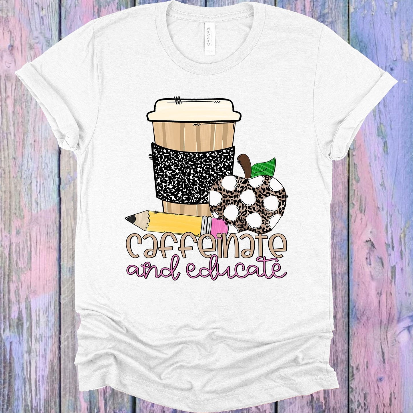 Caffeinate and Educate Graphic Tee