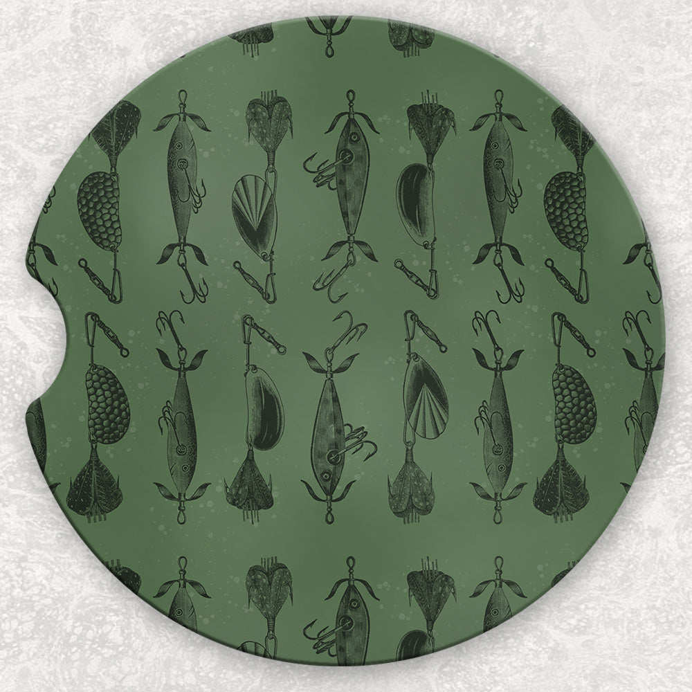 Car Coaster Set - Fishing Lures