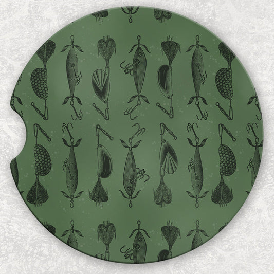 Car Coaster Set - Fishing Lures