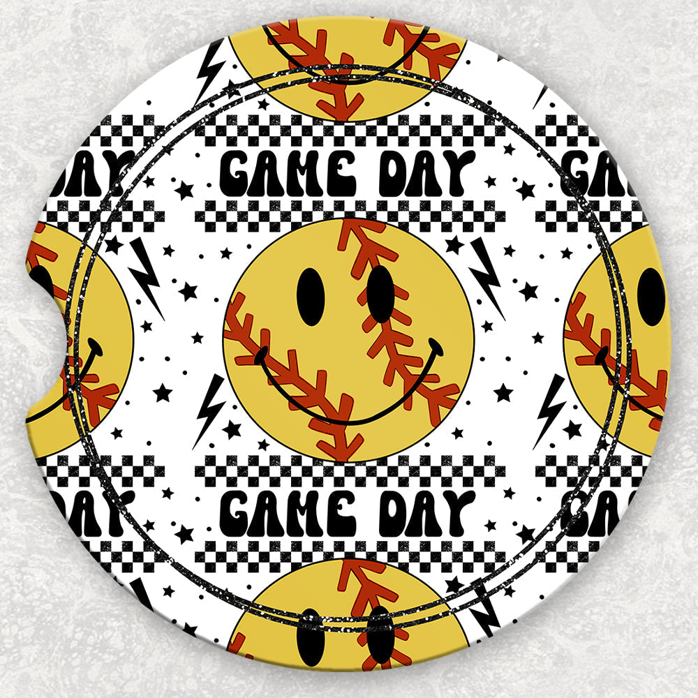 Car Coaster Set - Game Day Softball