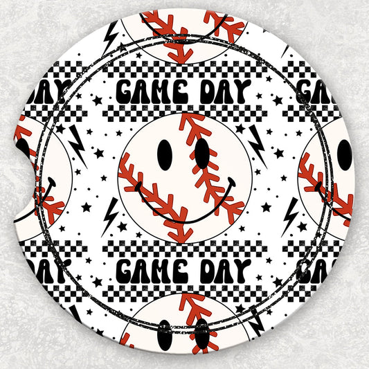 Car Coaster Set - Game Day Baseball