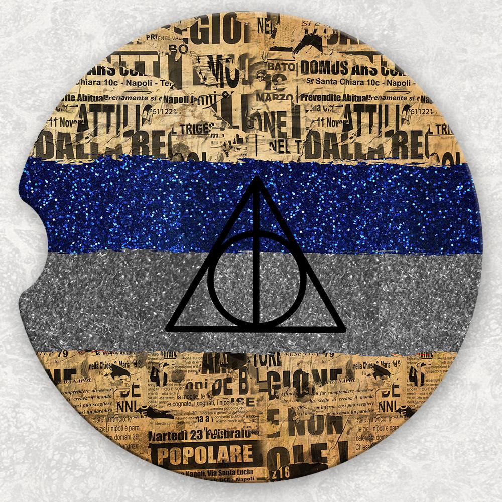 Car Coaster Set - HP Blue