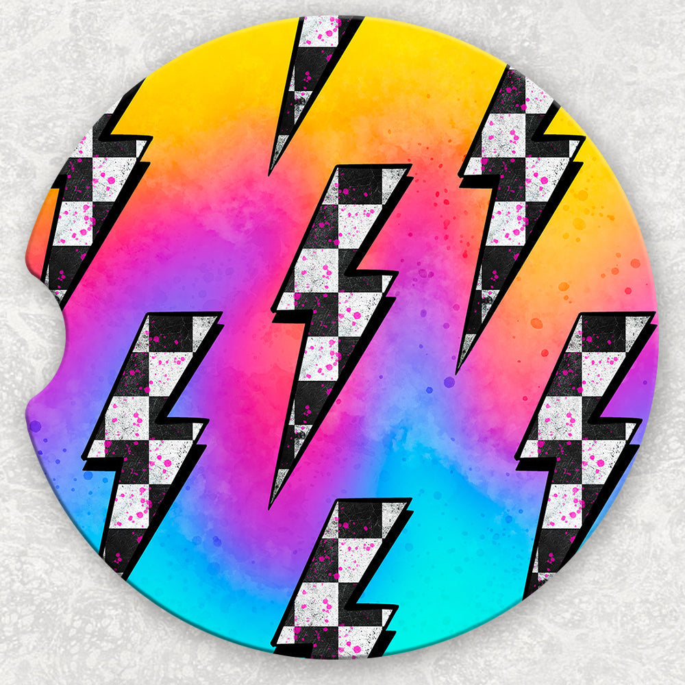 Car Coaster Set - Rainbows and Racing