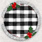 Car Coaster Set - Silver and Plaid