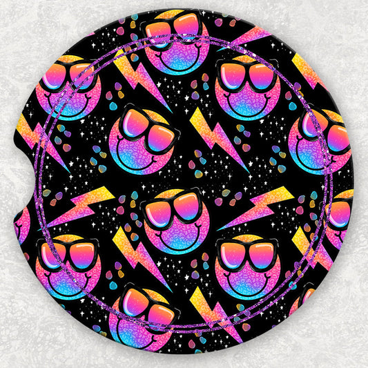 Car Coaster Set - Summer Happy Face