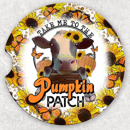 Car Coaster Set - Take Me to the Pumpkin Patch