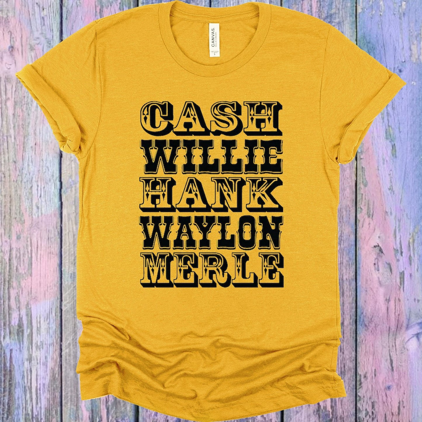 Cash Willie Hank Waylon Merle Graphic Tee