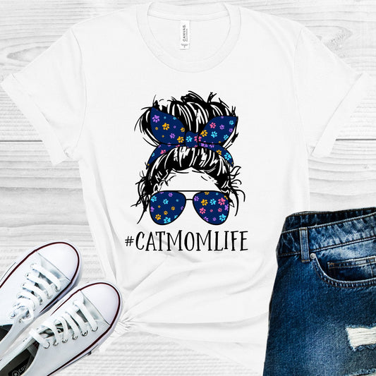 Cat Mom Life #catmomlife Graphic Tee