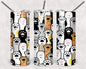 Cat Paws 20 oz Skinny Tumbler