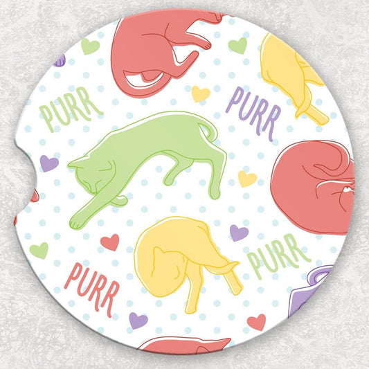 Car Coaster Set - Cats