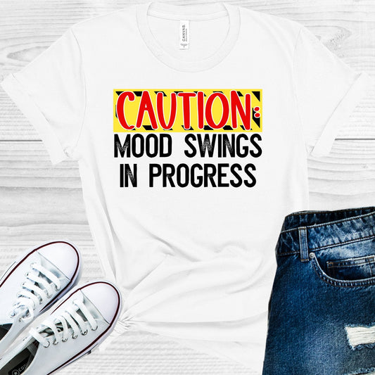 Caution Mood Swings in Progress Graphic Tee