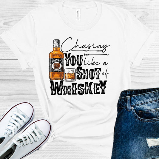 Chasing You Like a Shot of Whiskey Graphic Tee